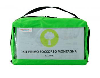 AIESI® Kit di Pronto Soccorso Professionale per auto casa viaggio barca  moto trekking con TERMOMETRO e DISINFETTANTE # Borsa di emergenza completa  per medicazione # Made in Italy - Biostaff